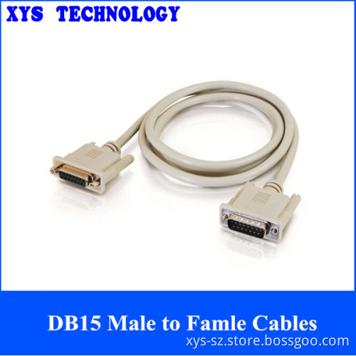 3ft Grey DB15 Extension Cables M-F High Quality Cables Manufacturer